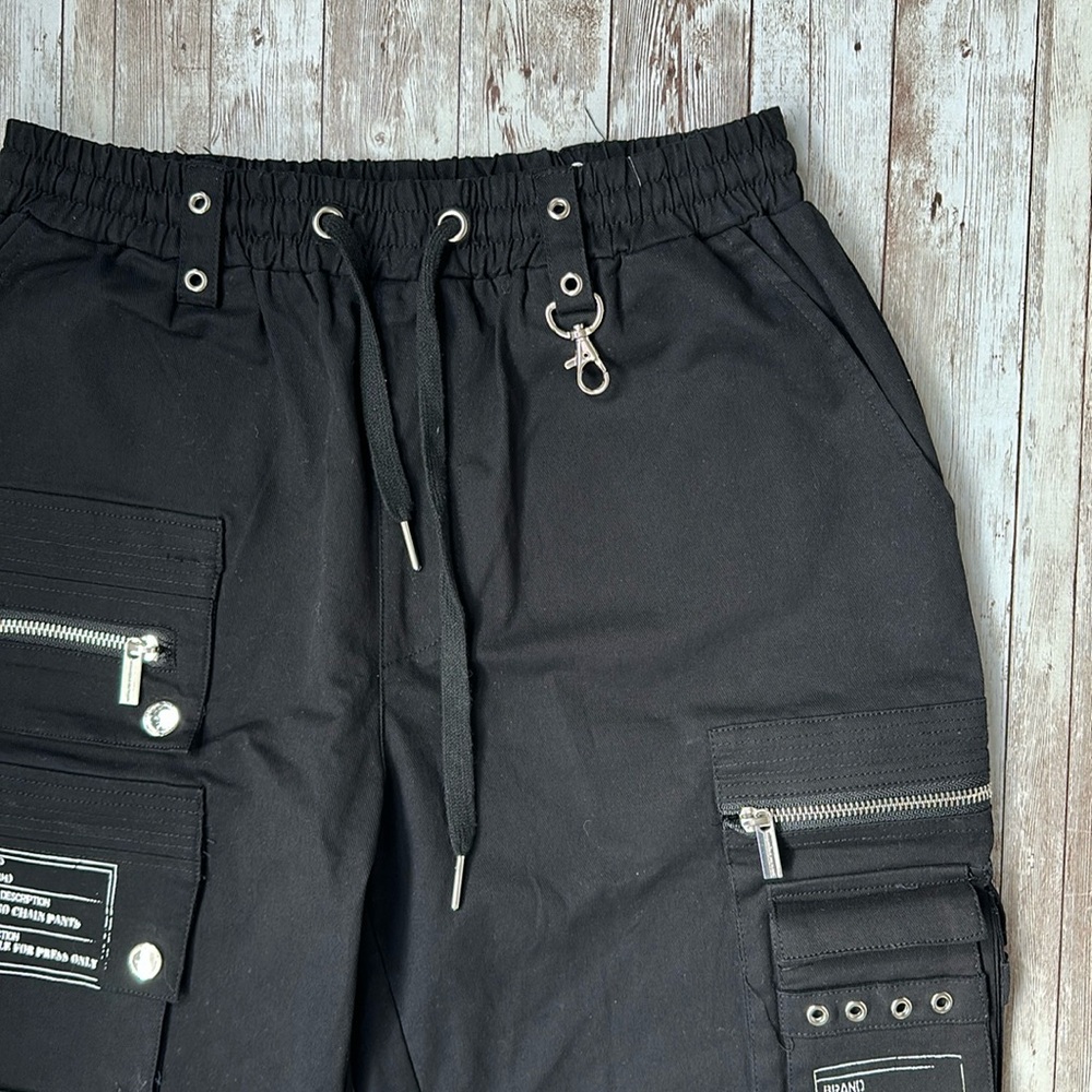 Maniere De Voir Black Cargo Joggers - Picture 6 of 16